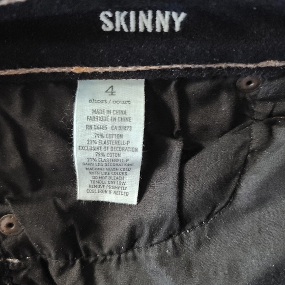 American Eagle Stretch Skinny Jeans. Dark Wash. 4 Short or W26½, L27. - Picture 4 of 5